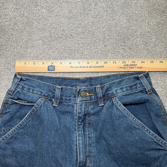 Carhartt Men’s Jeans 30x34 B13 DPS Original Loose Fit Carpenter Blue Denim Pants - Picture 5 of 7
